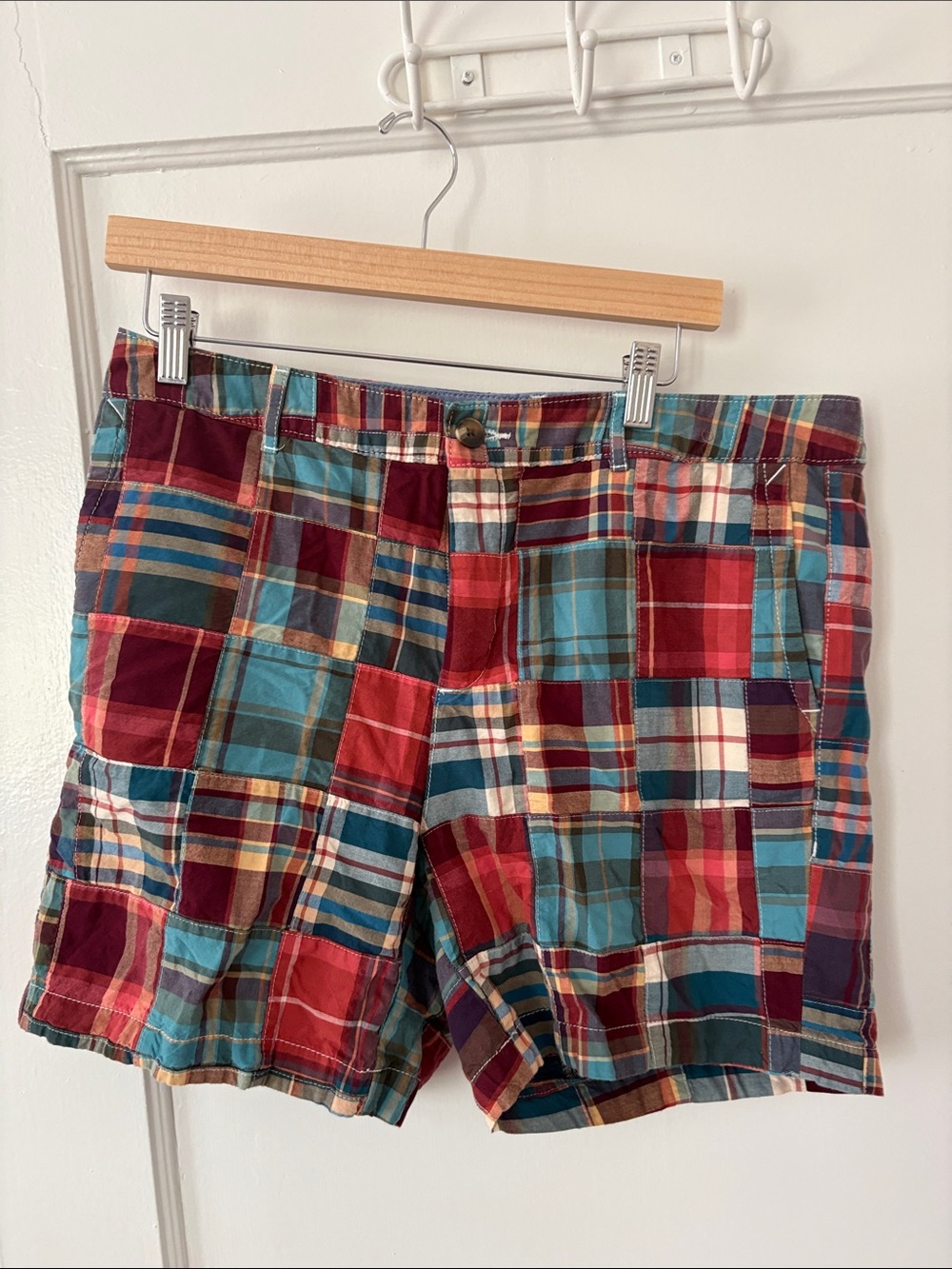 Women’s size 14 LLBean Madras shorts 5” inseam